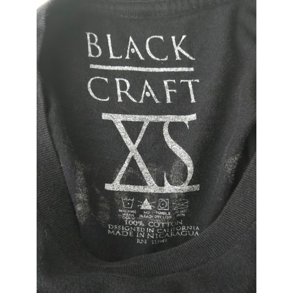 Blackcraft Cult Praying Hands Graphic T Shirt XS Black Cotton Goth Punk Edgy Top - Picture 8 of 8